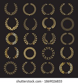 laurel wreath collection symbols of victory and honor