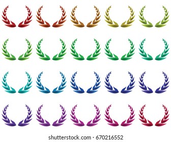 Laurel Wreath Color Pack in Twenty Different Style