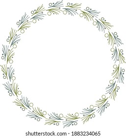 Laurel Wreath. Design-Element von Hochzeitskarten, Grußkarten, Einladungskarten, Poster, Blogs und Rahmen.