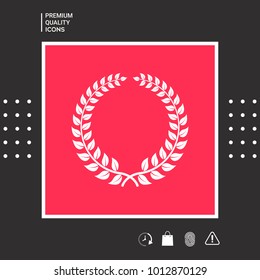 Laurel wreath - design symbol