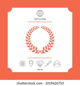 Laurel wreath - design symbol