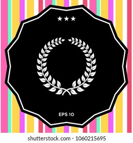 Laurel wreath - design symbol