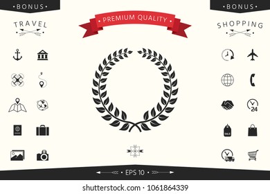 Laurel wreath - design symbol