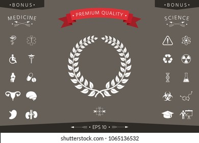 Laurel wreath - design symbol
