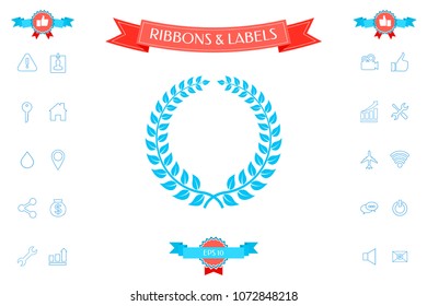 Laurel wreath - design symbol