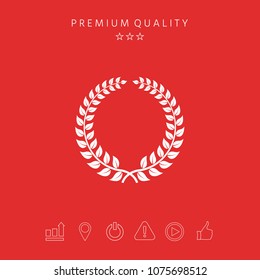 Laurel wreath - design symbol