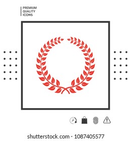 Laurel wreath - design symbol