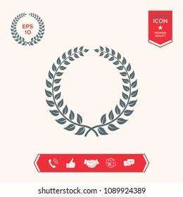 Laurel wreath - design symbol