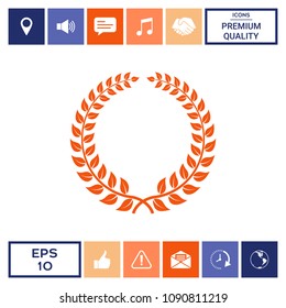 Laurel wreath - design symbol