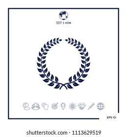 Laurel wreath - design symbol