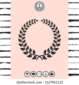 Laurel wreath - design symbol