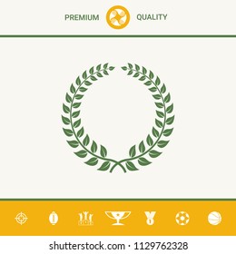 Laurel wreath - design symbol