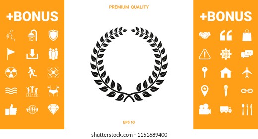 Laurel wreath - design symbol