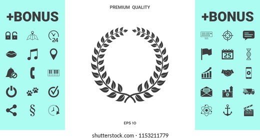 Laurel wreath - design symbol