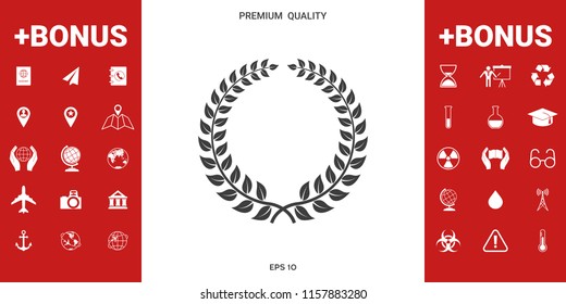 Laurel wreath - design symbol