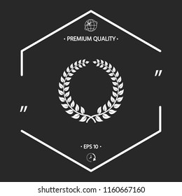 Laurel wreath - design symbol