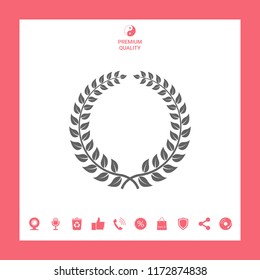 Laurel wreath - design symbol