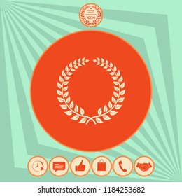 Laurel wreath - design symbol