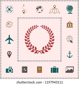 Laurel wreath - design symbol