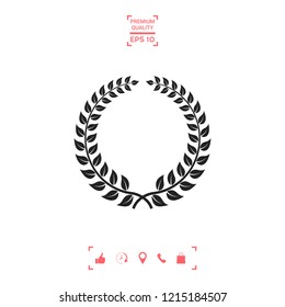 Laurel wreath - design symbol