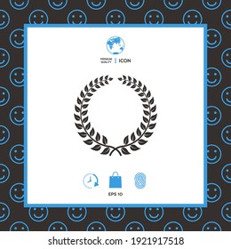 Laurel wreath - design symbol