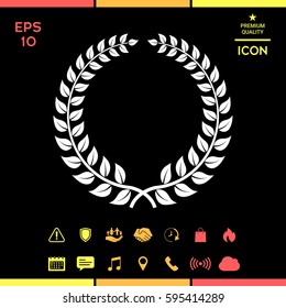 Laurel wreath - design symbol