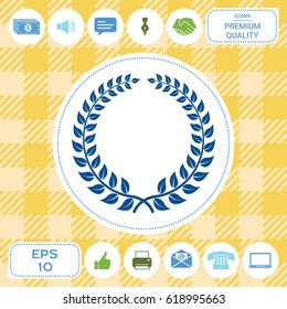 Laurel wreath - design symbol