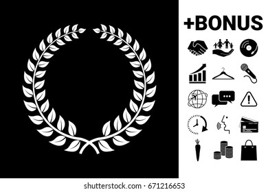 Laurel wreath - design symbol