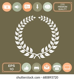 Laurel wreath - design symbol