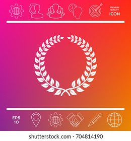 Laurel wreath - design symbol