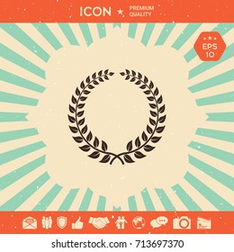 Laurel wreath - design symbol