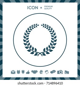 Laurel wreath - design symbol