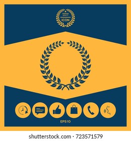 Laurel wreath - design symbol