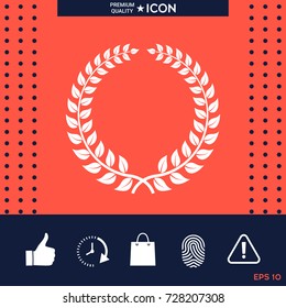 Laurel wreath - design symbol
