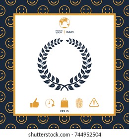 Laurel wreath - design symbol