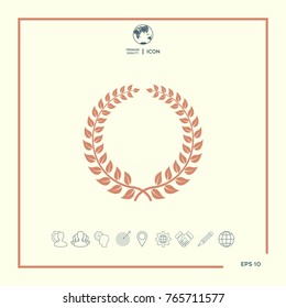 Laurel wreath - design symbol