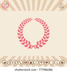 Laurel wreath - design symbol