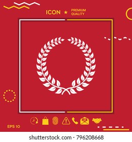 Laurel wreath - design symbol