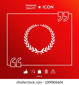 Laurel wreath - elegant symbol