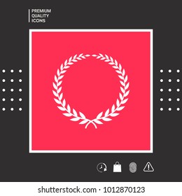 Laurel wreath - elegant symbol