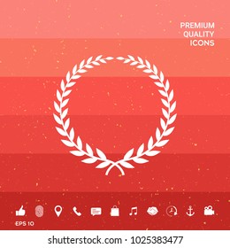 Laurel wreath - elegant symbol