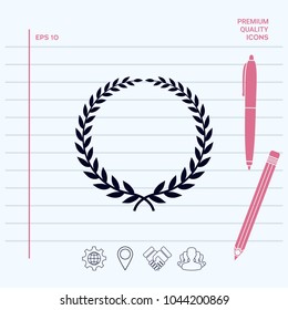 Laurel wreath - elegant symbol