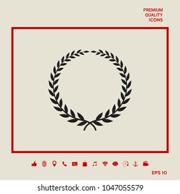 Laurel wreath - elegant symbol