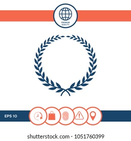 Laurel wreath - elegant symbol