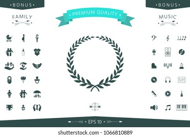 Laurel wreath - elegant symbol