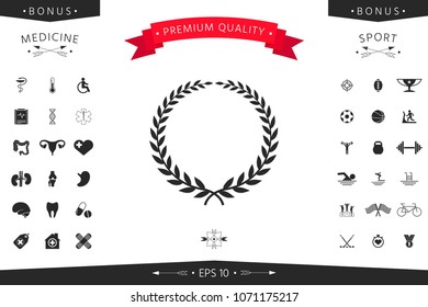 Laurel wreath - elegant symbol