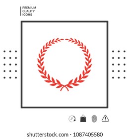 Laurel wreath - elegant symbol