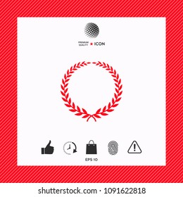 Laurel wreath - elegant symbol