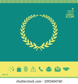 Laurel wreath - elegant symbol