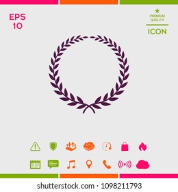 Laurel wreath - elegant symbol